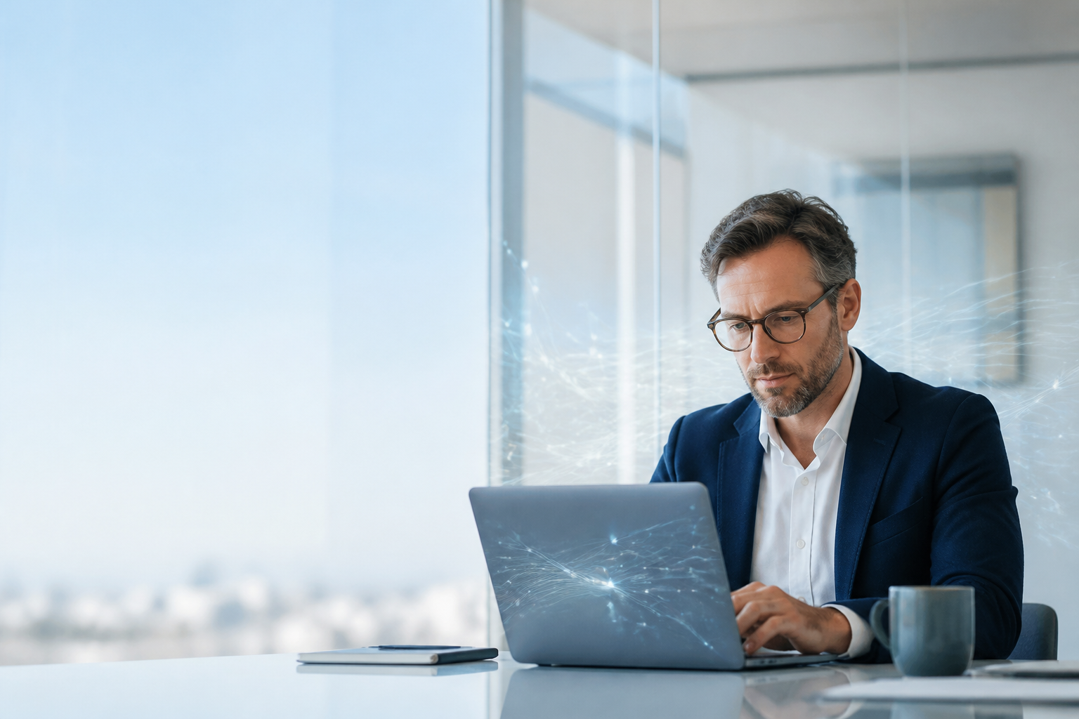 Business leader applying artificial intelligence to practical workflows